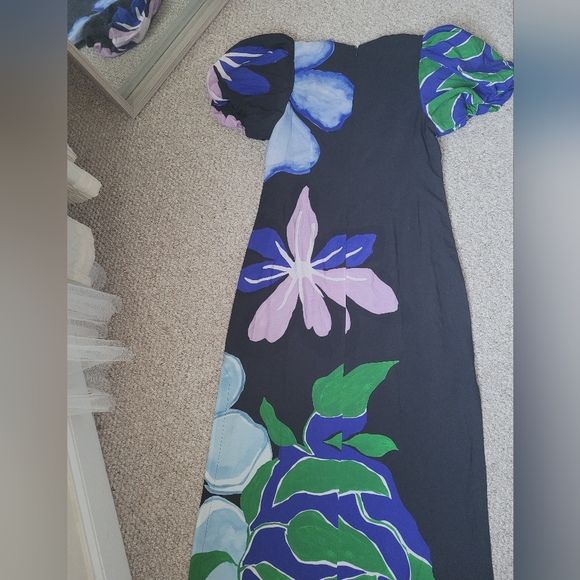 Anthropologie Baloon Sleeve Midi Dress - Picture 6 of 9